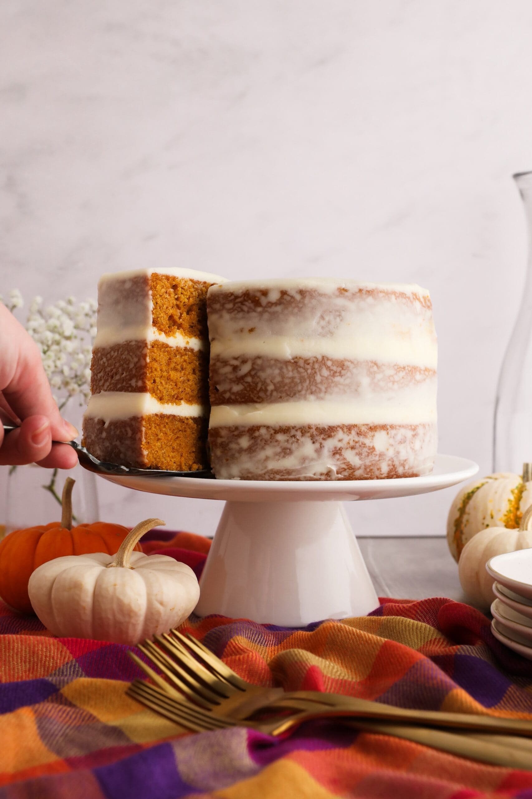 Pumpkin Spice Layer Cake - Marisa Bakes