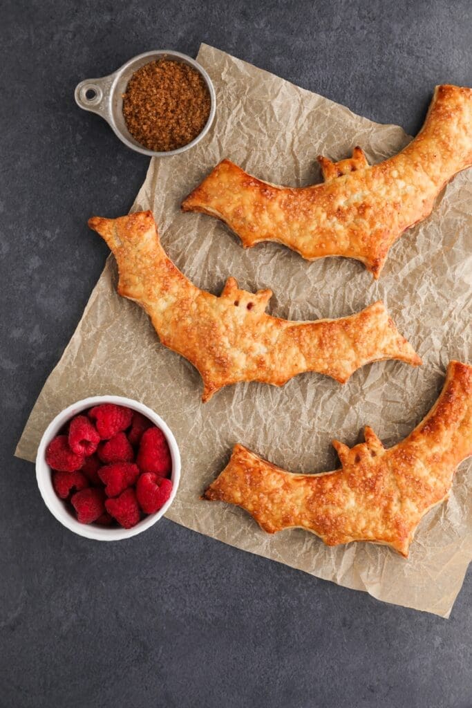Raspberry Bat Hand Pies - Marisa Bakes