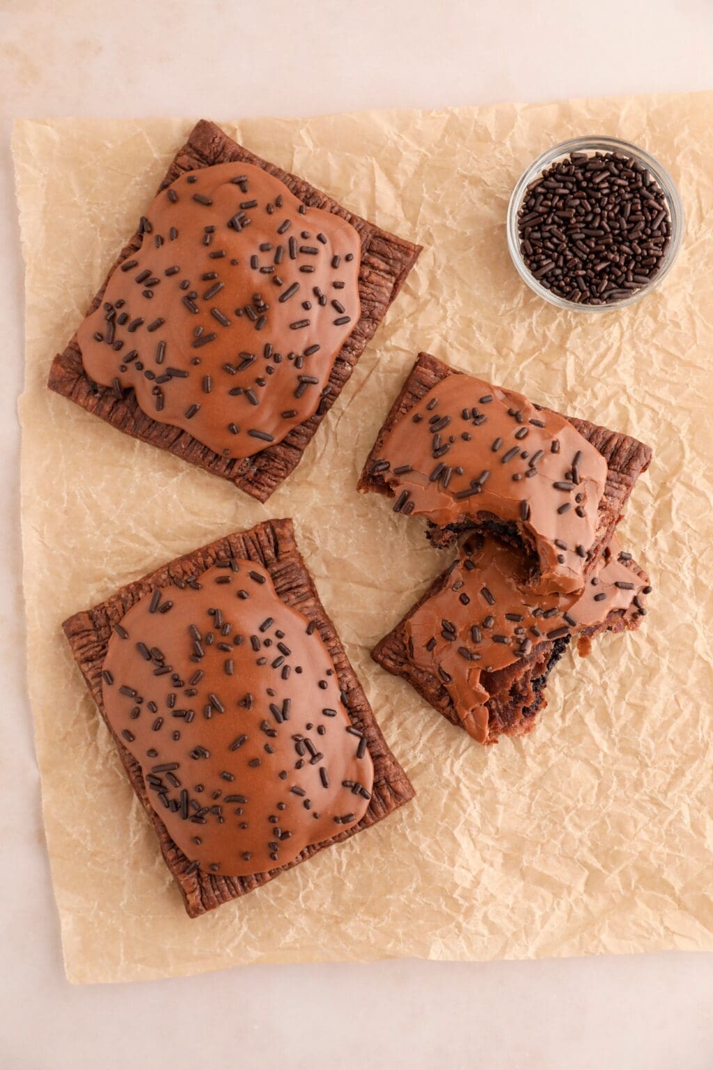 Chocolate Fudge Pop Tarts - Marisa Bakes
