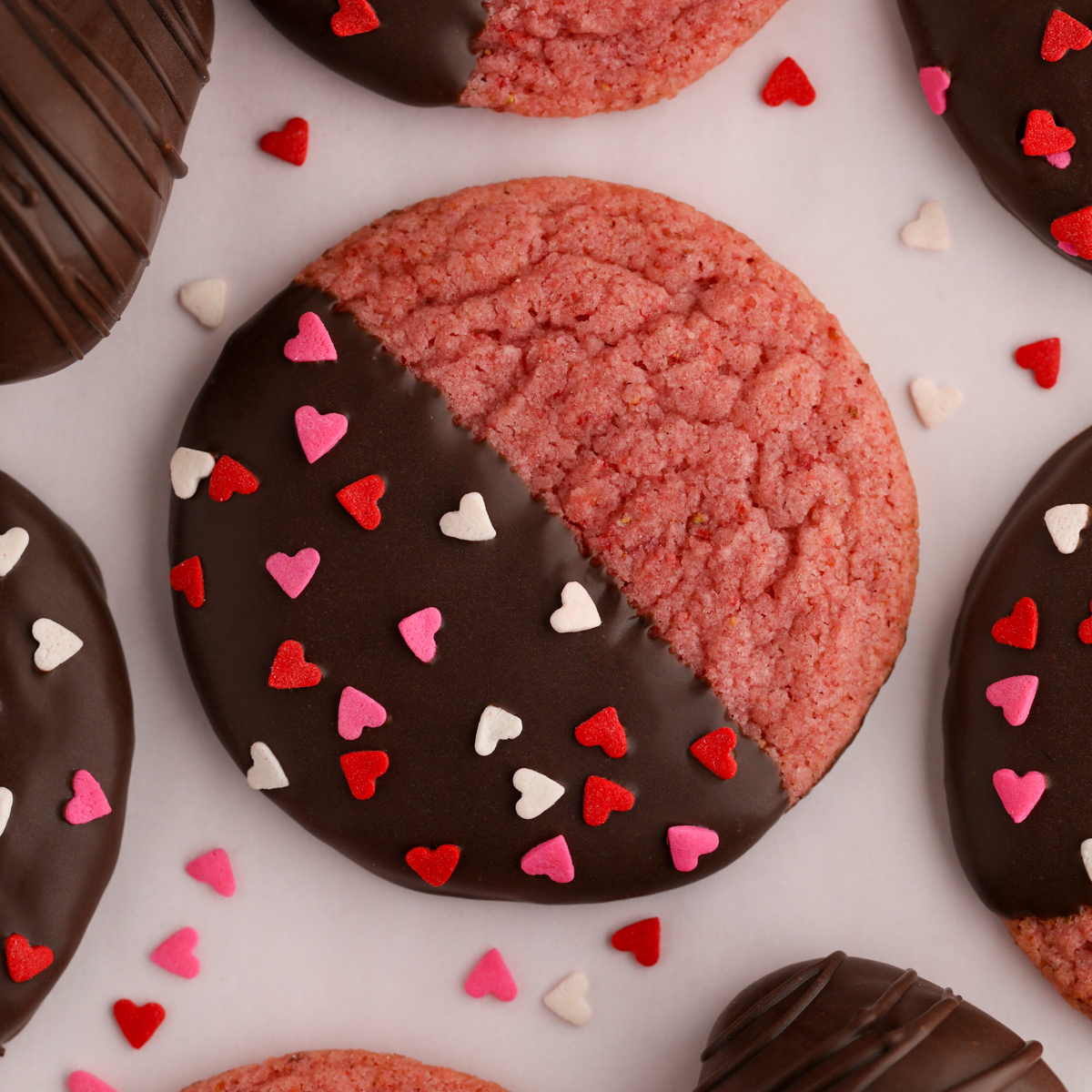 Chocolate Covered Strawberry Cookies - Marisa Bakes